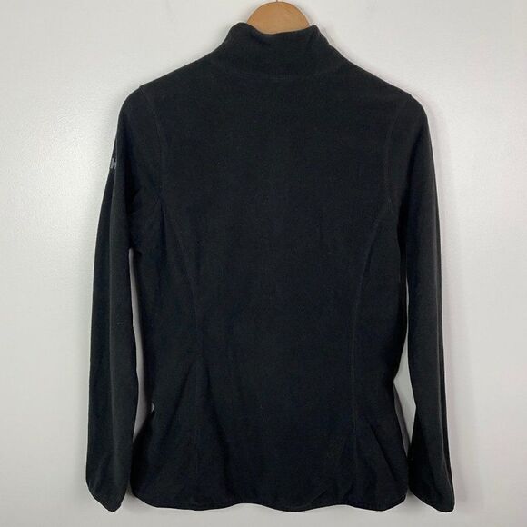 Helly Hansen  Pullover Fleece Sweater Henley Button Top  Black  Womens M - Picture 3 of 4